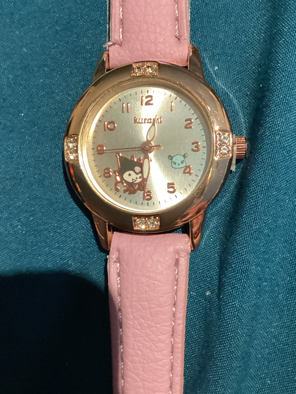 Girls Cute Pink Hello Kitty Watch with Rose Gold Case -